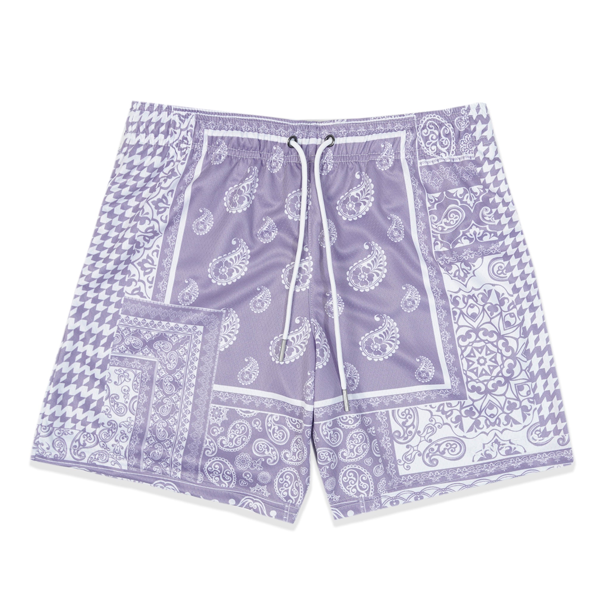 Lavendar Houndstooth Paisley Fundamental Short