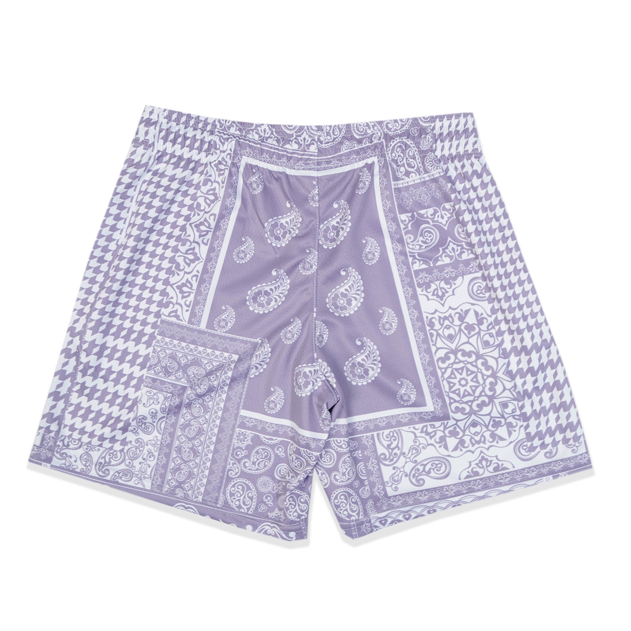 Lavendar Houndstooth Paisley Fundamental Short