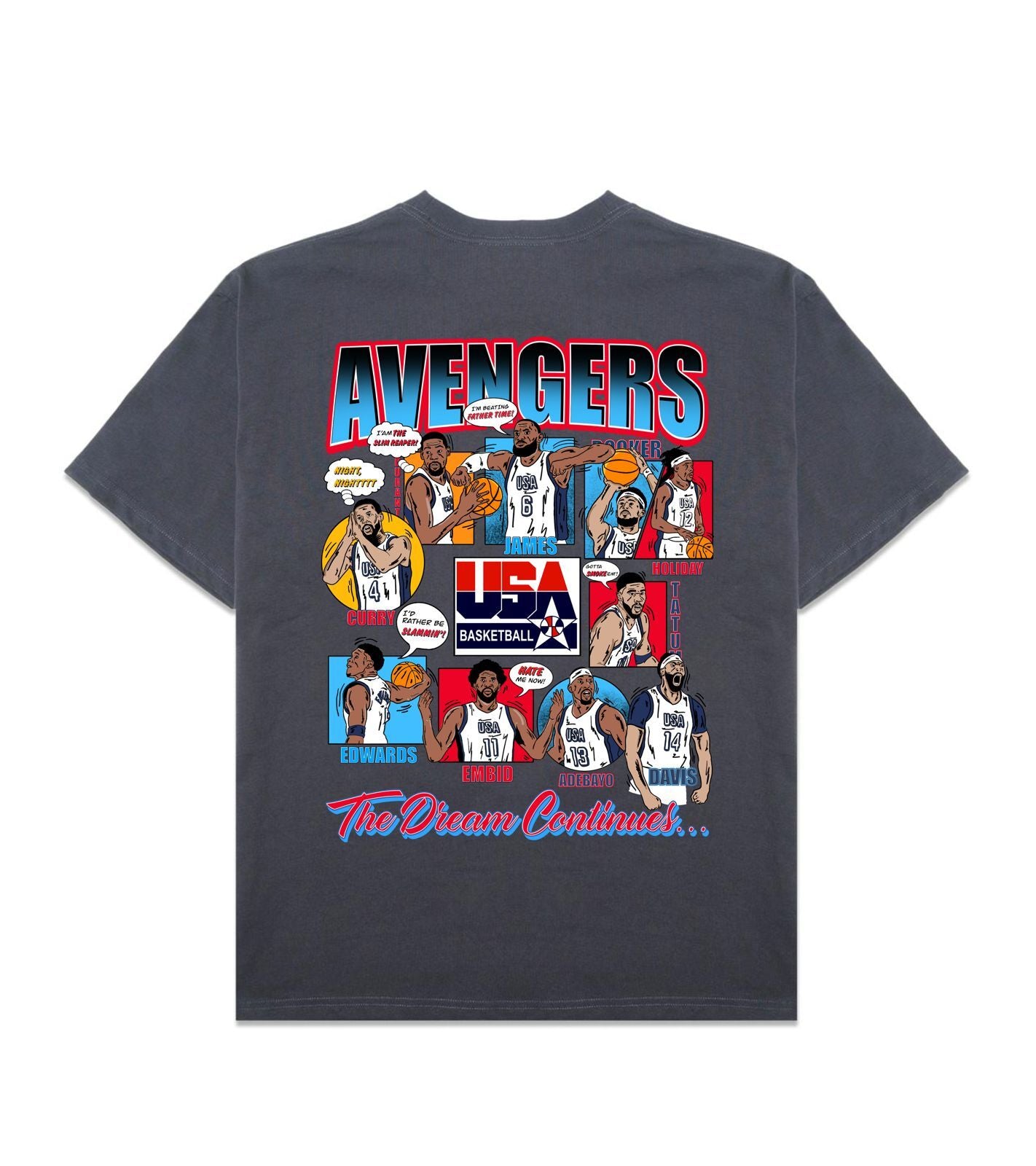 The Avengers Grey Oversized Shirt