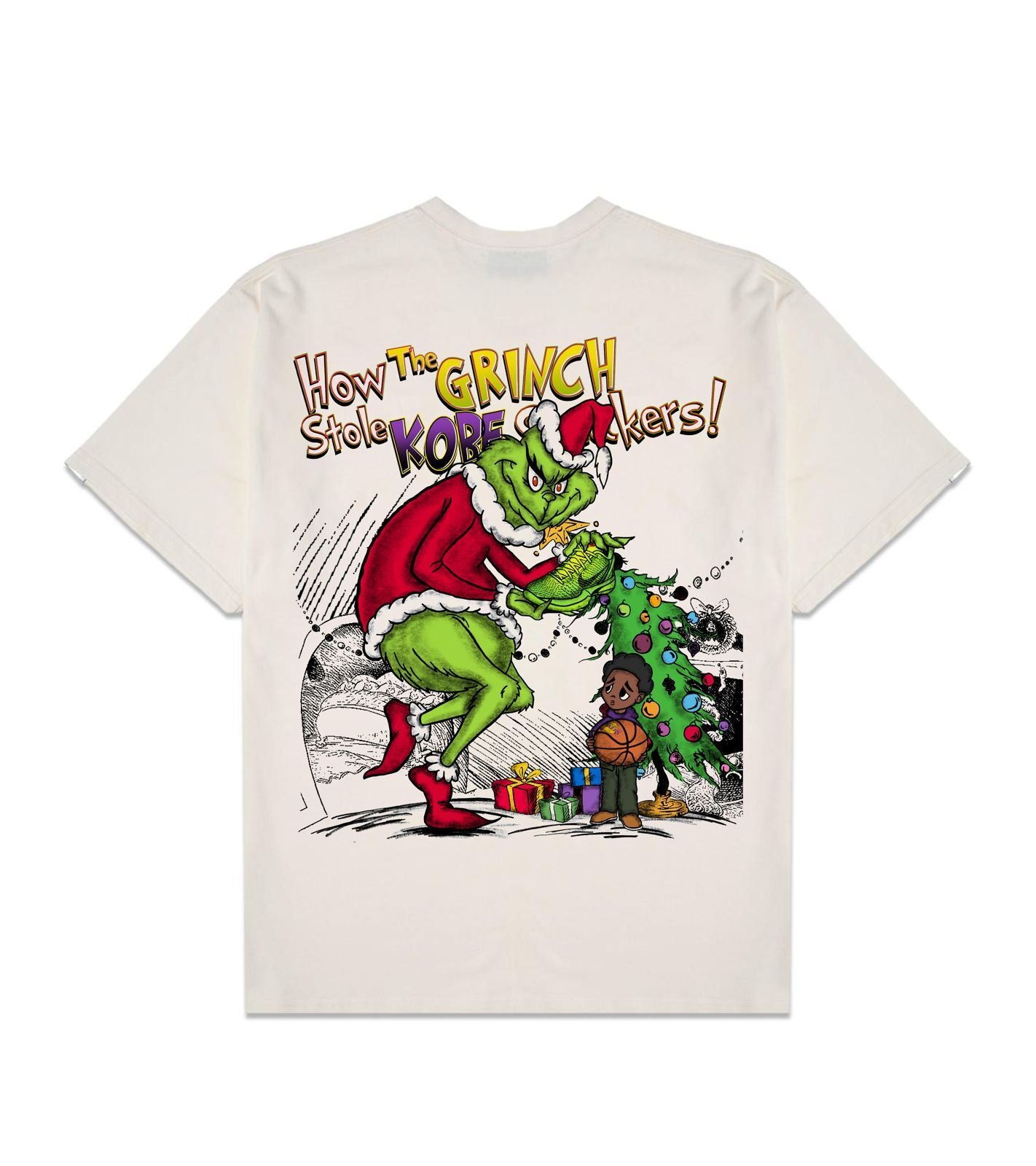 Grinch Cream Oversized Shirt