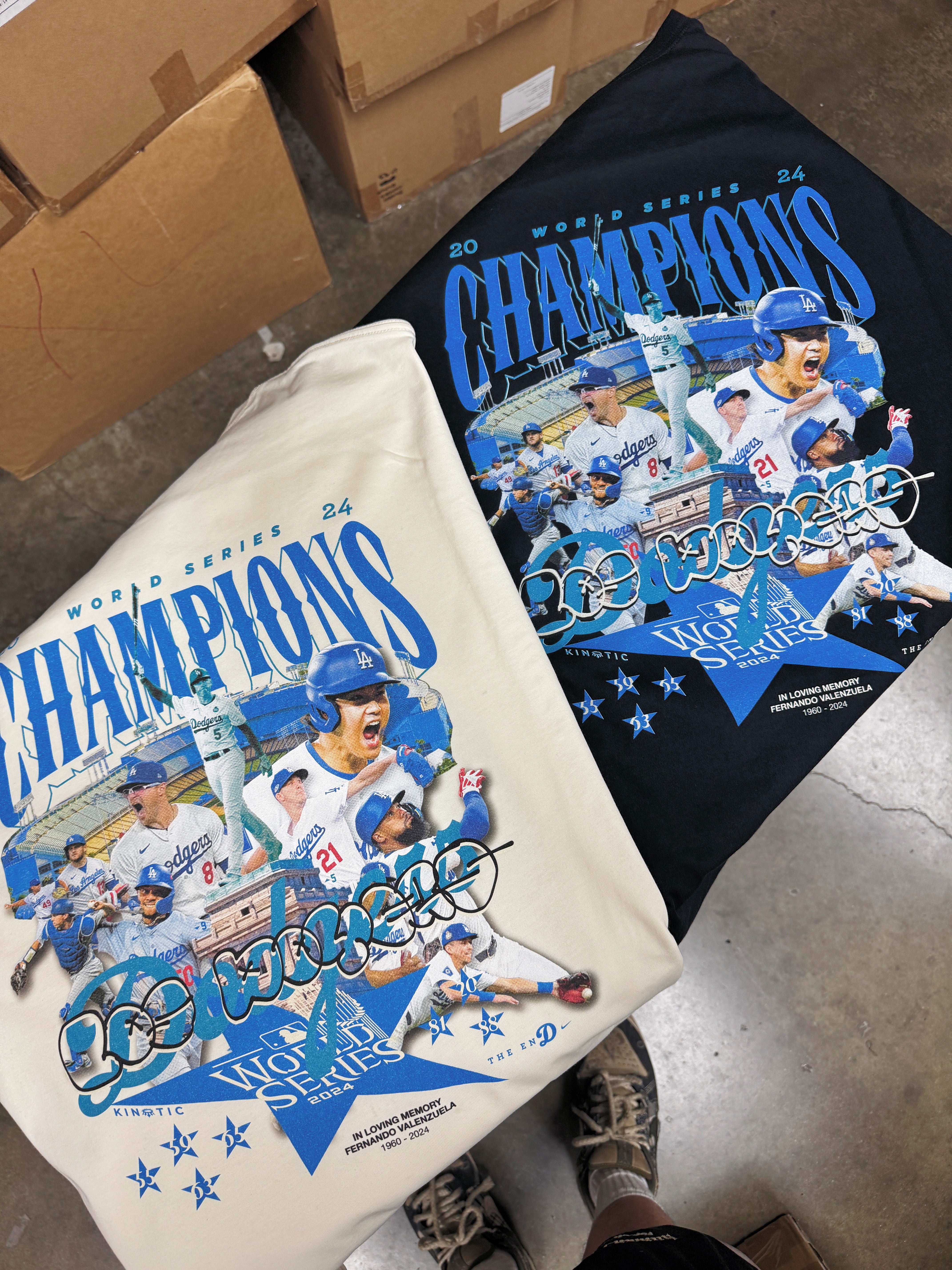 World Series Champs Black Oversized Shirt