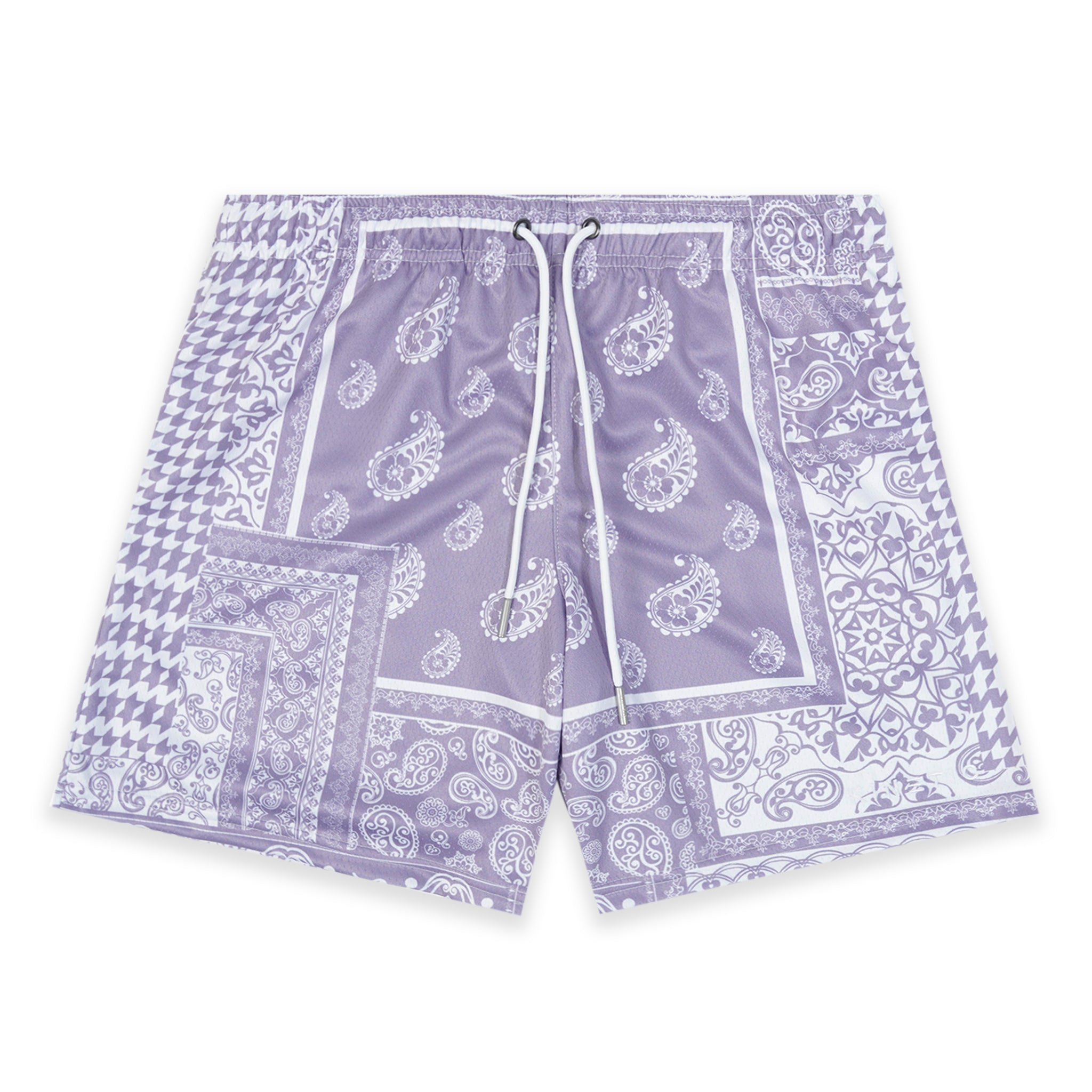 Lavender Houndstooth Paisley Fundamental Short