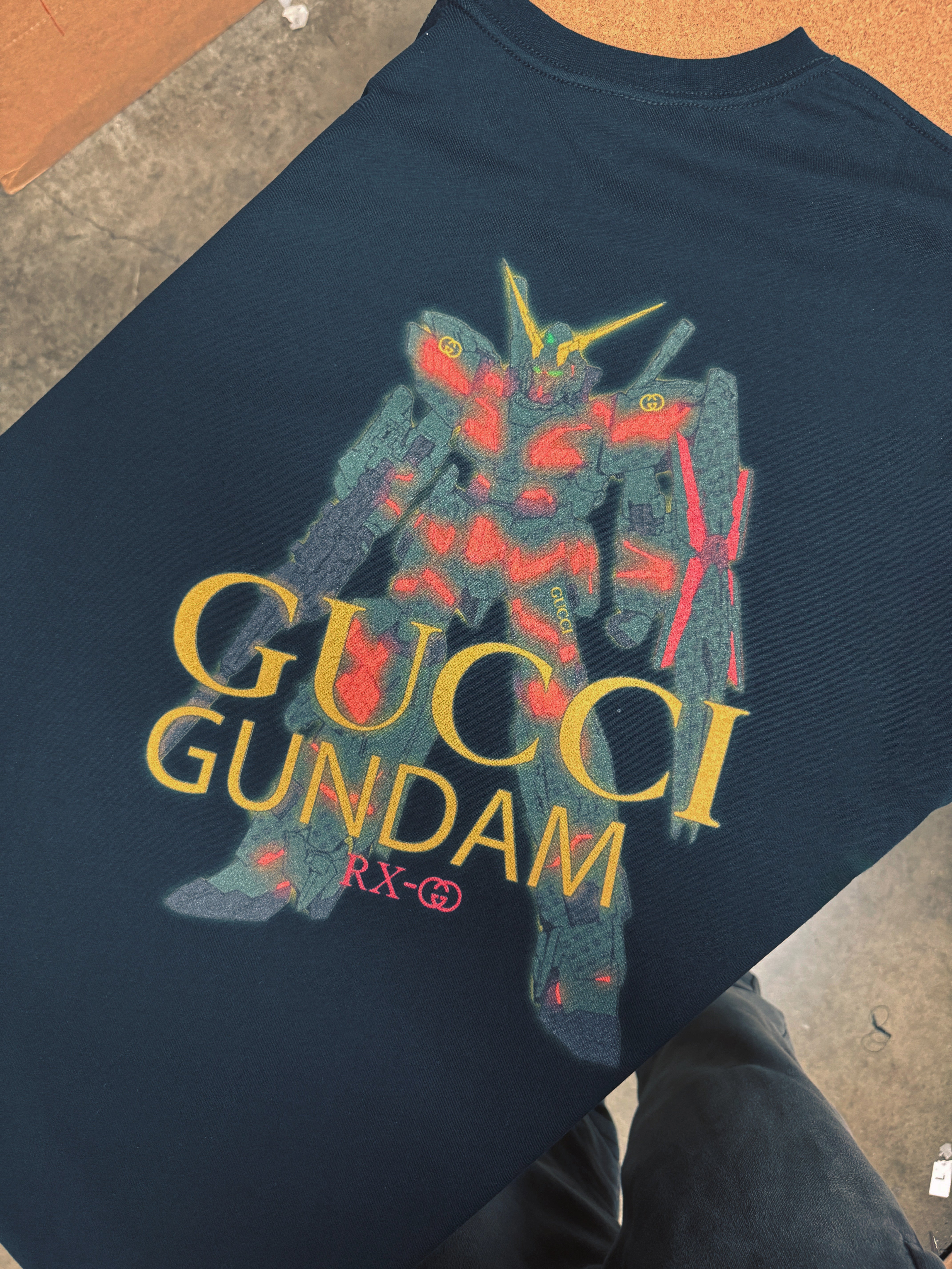 Gucci Gundam Black Oversized Shirt