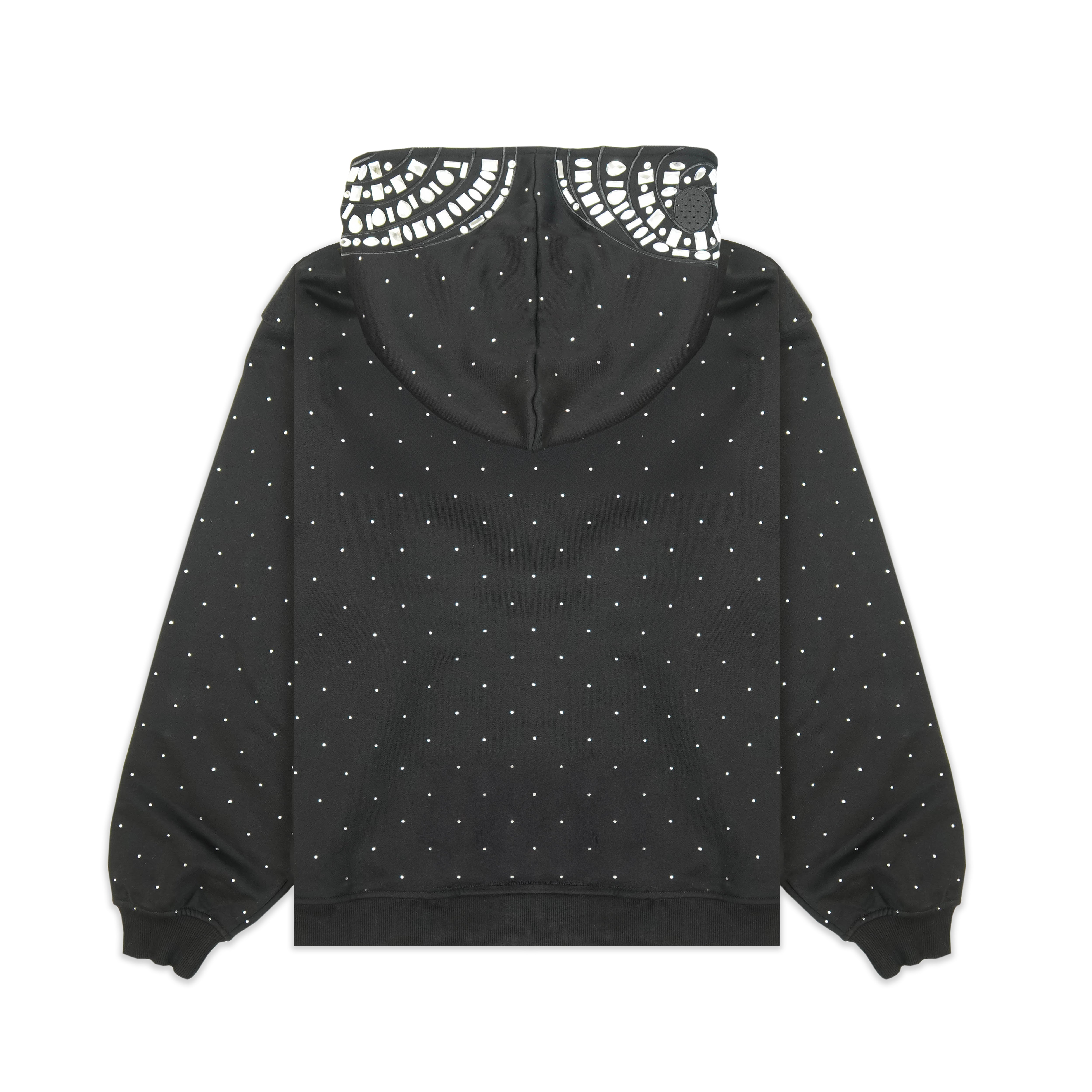 Rhinestone Black Hoodie