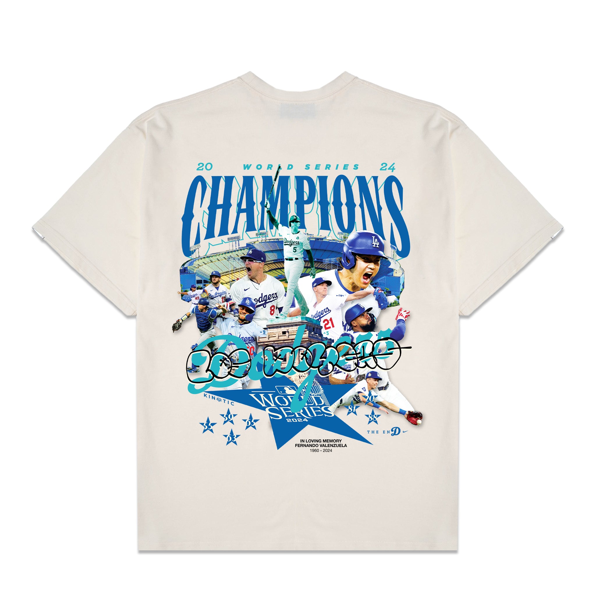 World Series Champs Cream Oversized Shirt