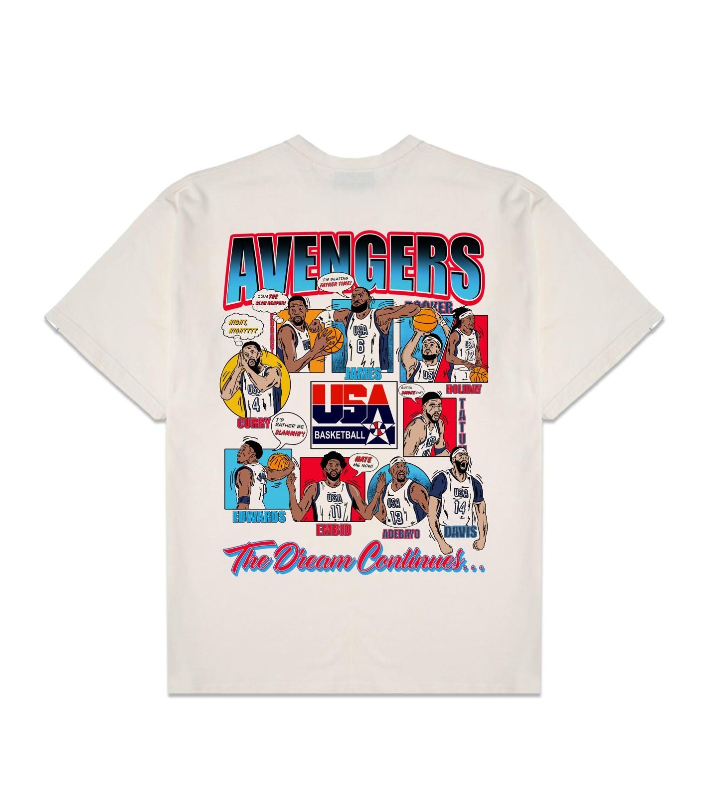 The Avengers Cream Oversized Shirt